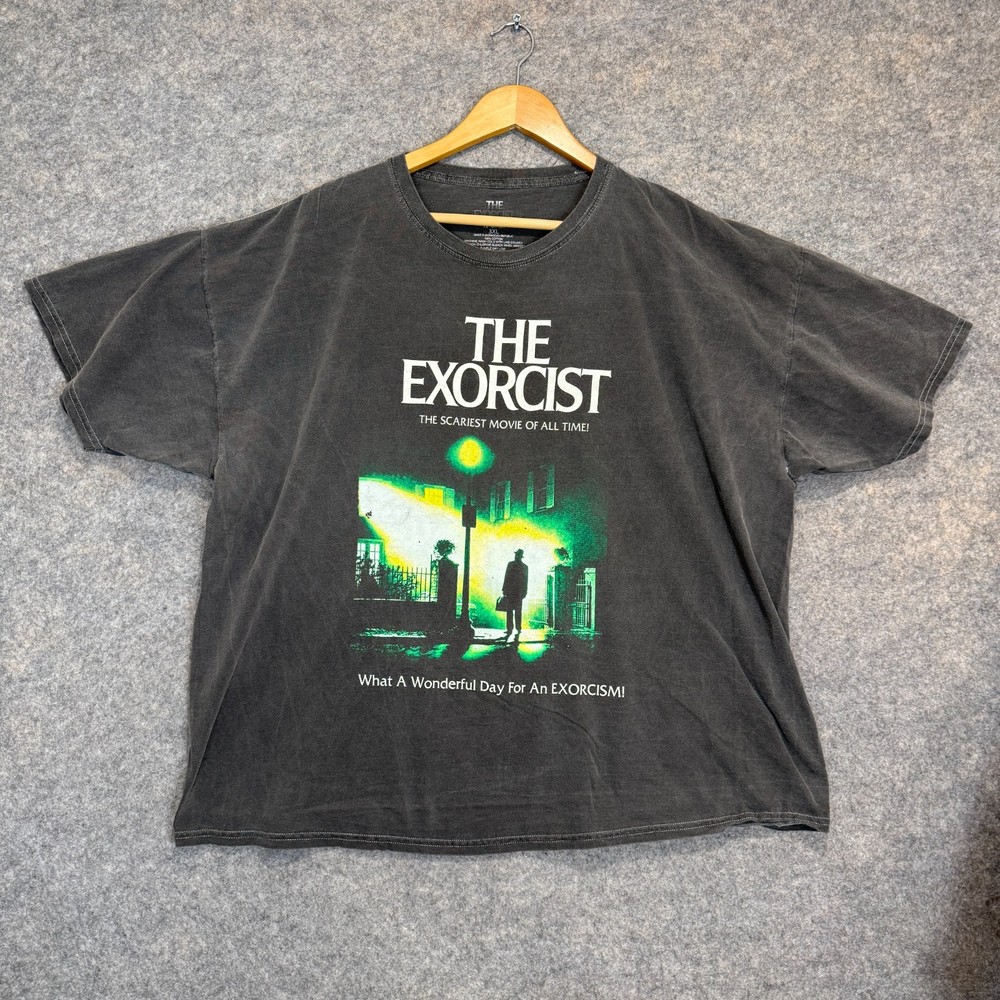 Vintage The Exorcist Movie Shirt Mens 3XL Scariest Wonderful Day Y2K Graphic Tee