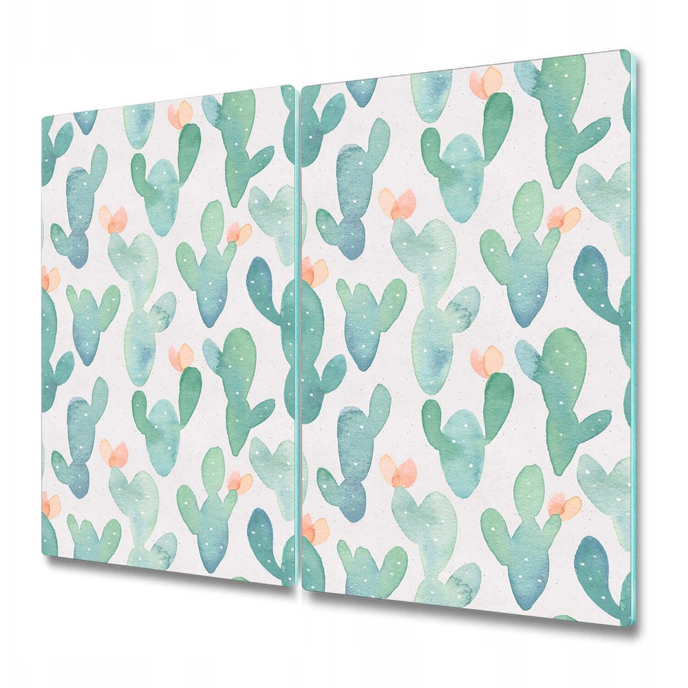 Glass Chopping Cutting Board Alternative Cactus | Bright Pastel | 2x30x52