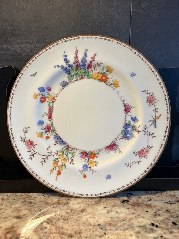 Crown Staffordshire Glower Garden Salad Plate - 8.25”