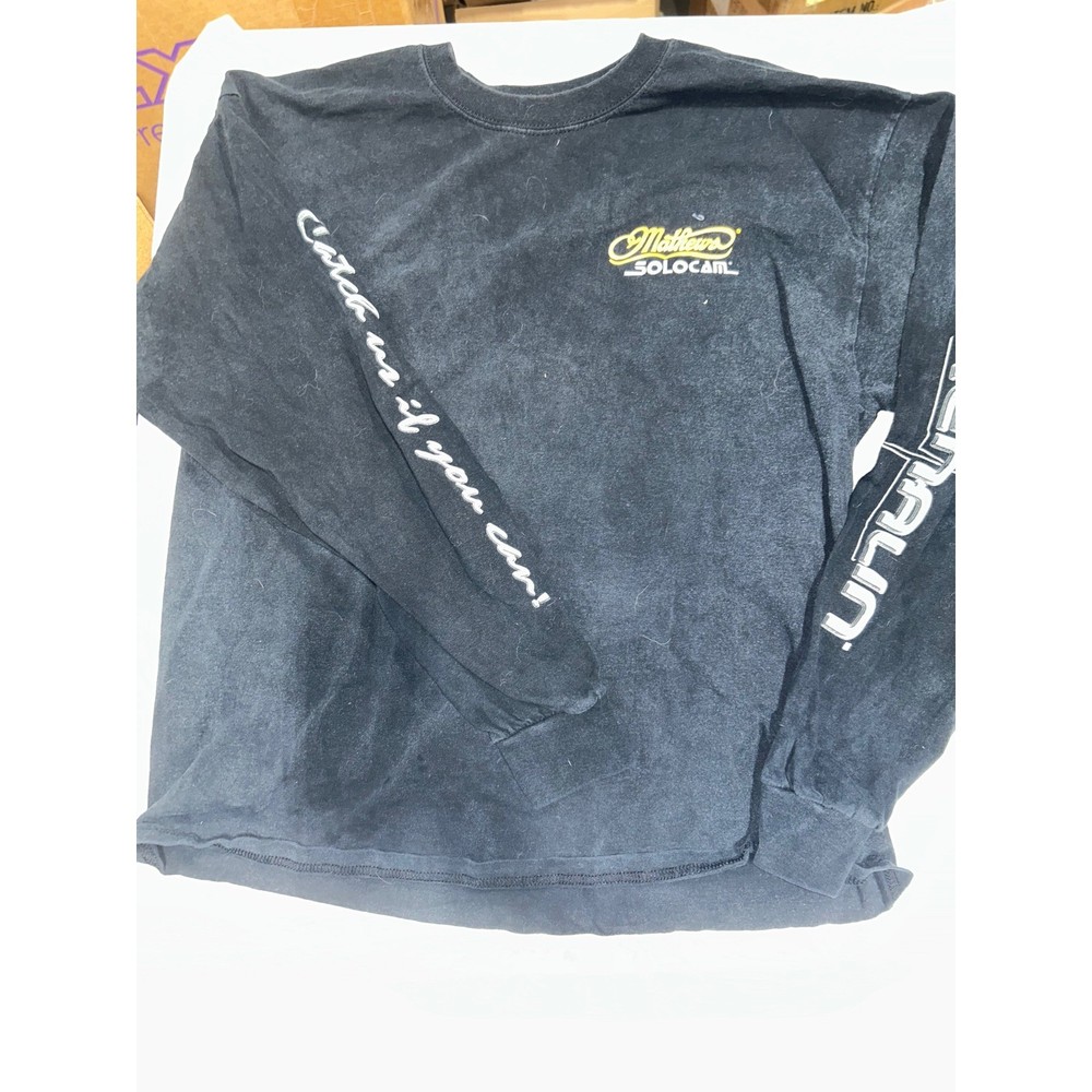 Mathews Solocam Drenalin Archery Long Sleeve Graphic T-Shirt Black Mens XL