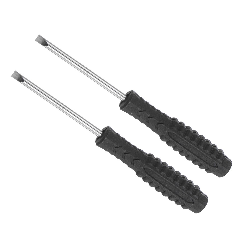 2pcs 3.0mm Slotted Screwdriver 98mm with Anti-Slip Handle