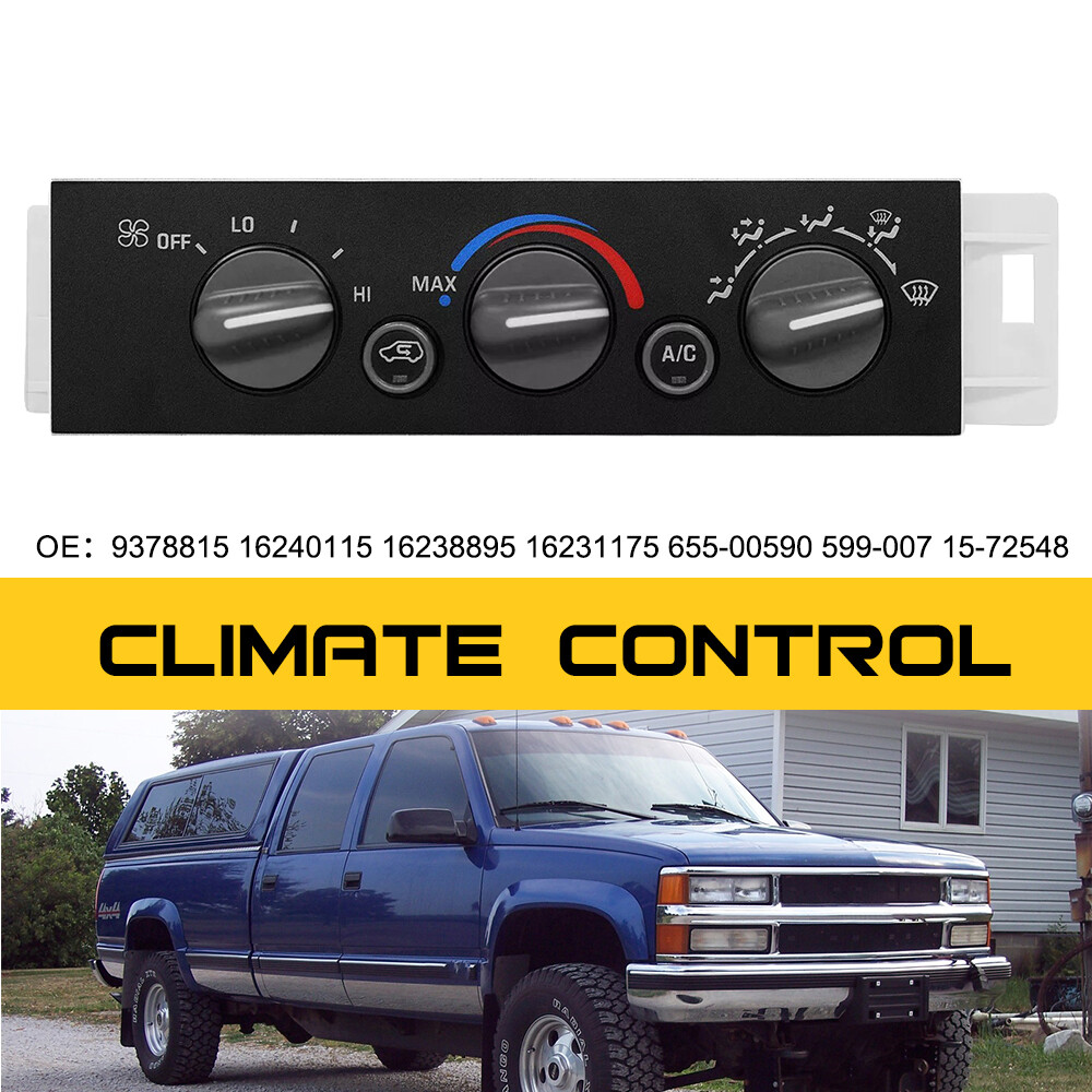 A/C Heater Control Panel For 1997-1998 Chevy GMC C1500 C2500 Suburban 16240115 U