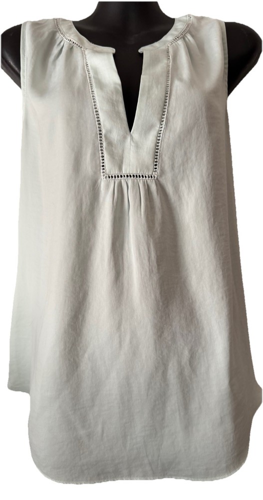 🤍Ann Taylor LOFT Sleeveless Blouse Top-Mint Green-Size XS🤍