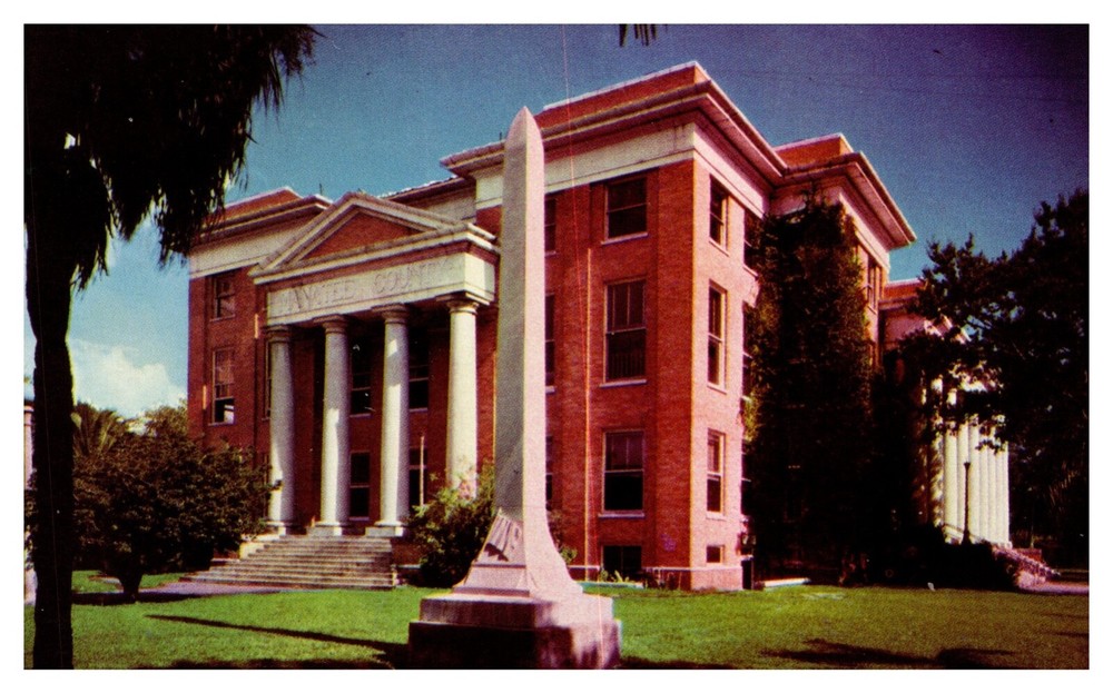 Bradenton FL Florida Manatee County Court House Street View Chrome Postcard