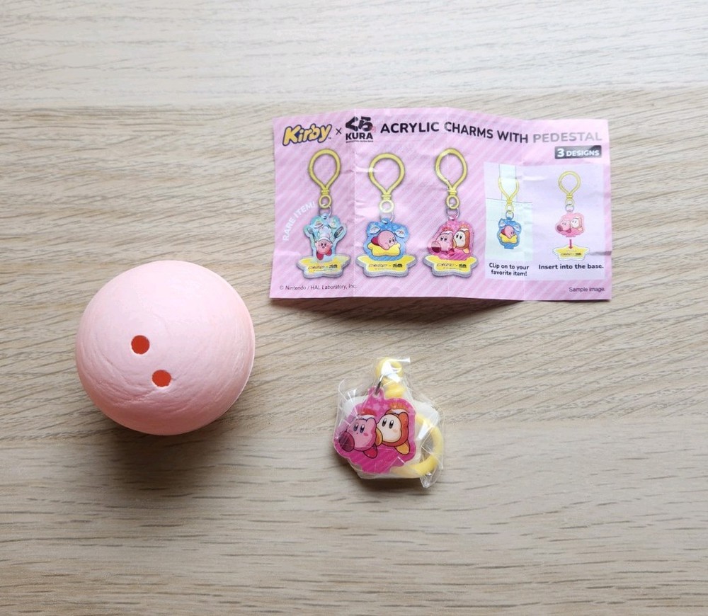 Kirby X Kura Sushi Bikkura Pon Collaboration Acrylic Charm