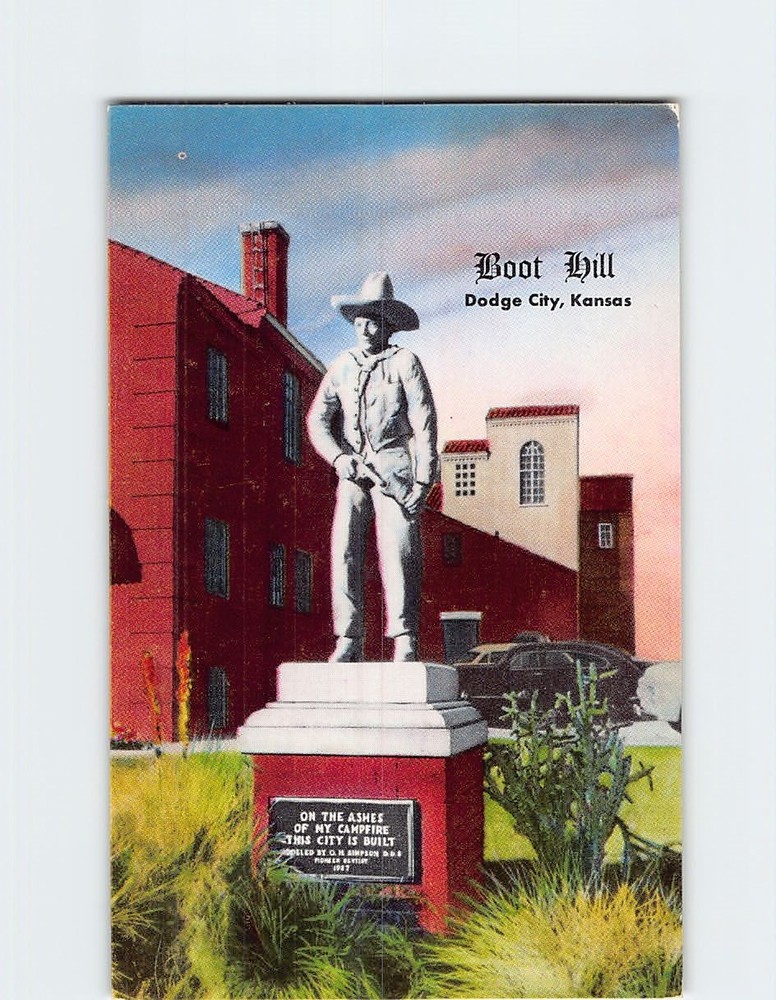 Postcard Boot Hill Dodge City Kansas USA