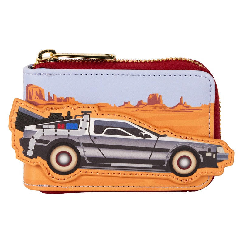 Loungefly Back To The Future 40th Anniversary Delorean Inspired Accordion Wallet  