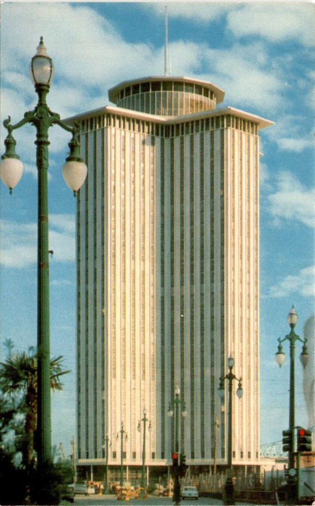International Trade Mart, New Orleans, Mississippi River, Canal Postcard