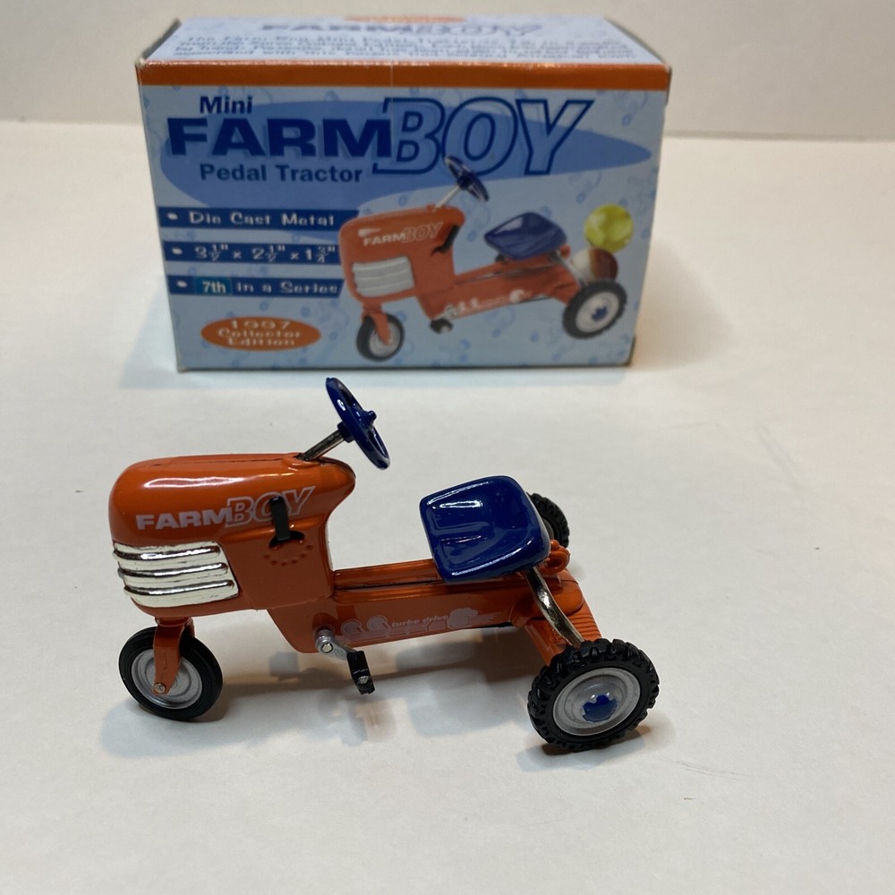 Mini Pedal Tractor 1997 Collectors Edition Xonex Farm Boy Die Cast Metal #7