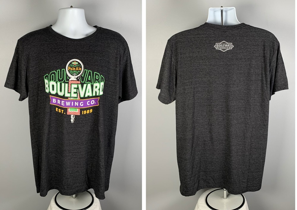 Boulevard Brewing Pale Ale Beer Kansas City T Shirt Mens XL Cotton Poly
