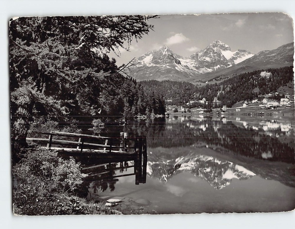 Postcard Scenic View in St. Moritz Switzerland
