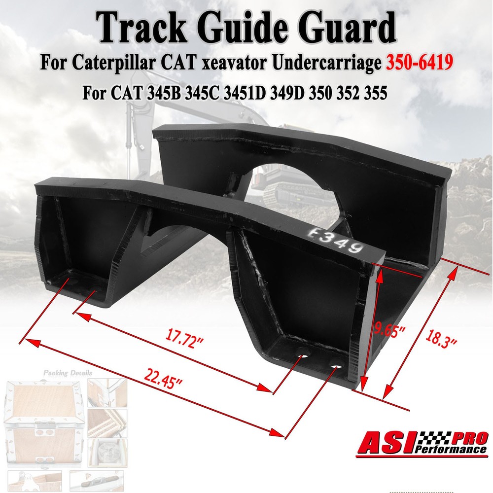 Track Guide Guard Fits Caterpillar CAT 349FL, 349EL, 349, 352, 352F, 352F XE VG