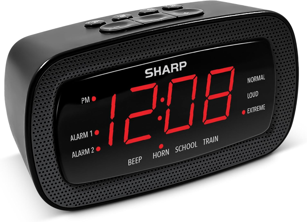 Shockwave Alarm Clock for Heavy Sleepers – 105Db Ultra-Loud Wake-Up, Air Horn, S