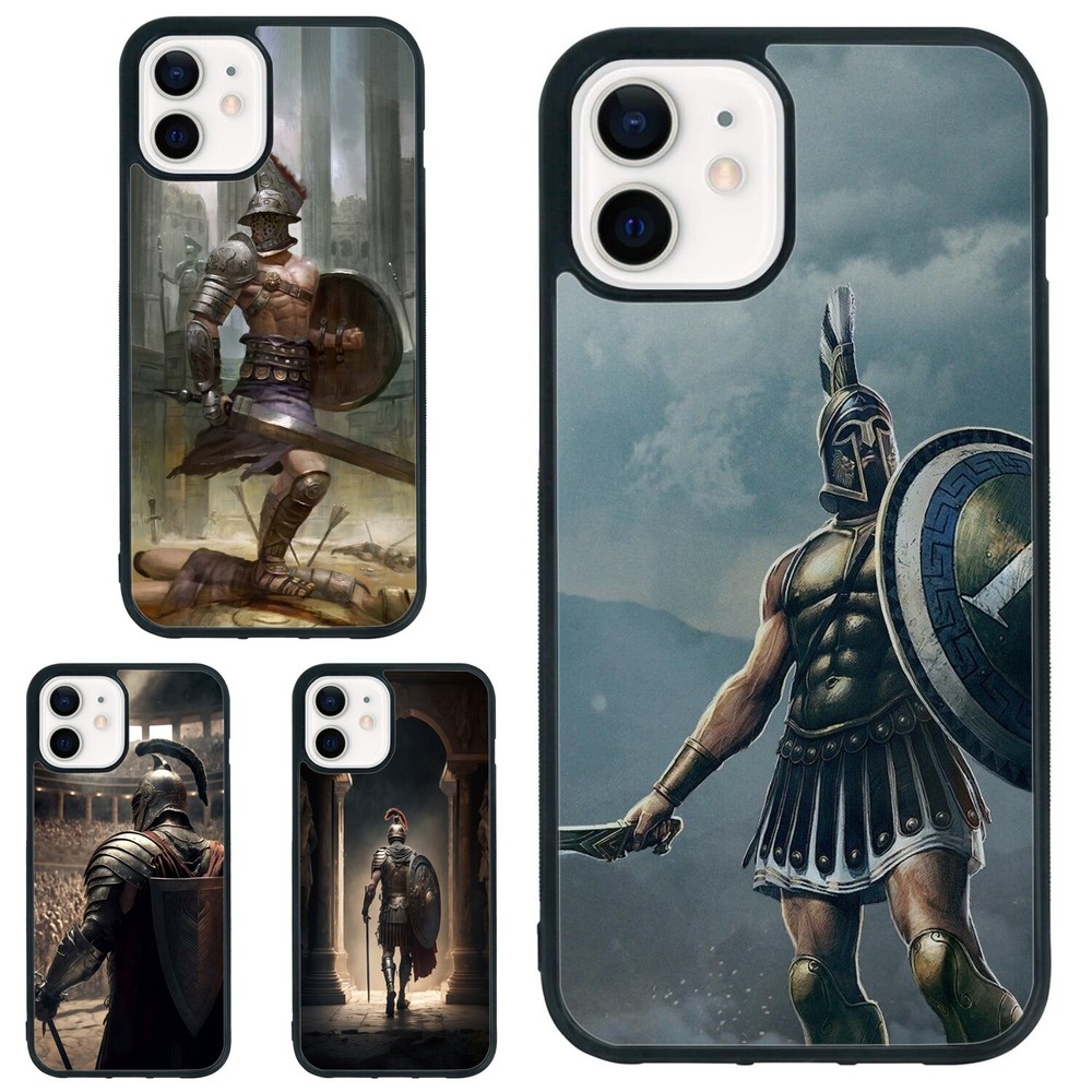 Victory Warrior Golden Armor Impact Cover for iPhone XS XR 6 7 8 Plus SE 2nd 3rd Gen