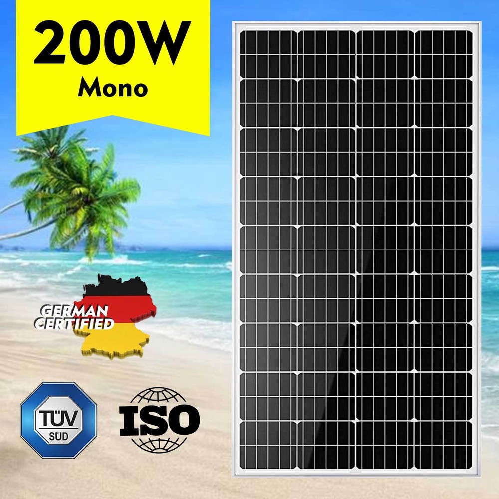 400W Mono Solar Panel 22.8% High Efficiency Monocrystalline 200W Pair  