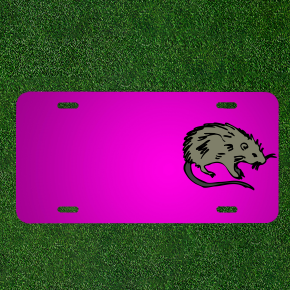 Create a Custom Personalized Car License Plate with Names for Mouse Rodent Pest Control or Humor