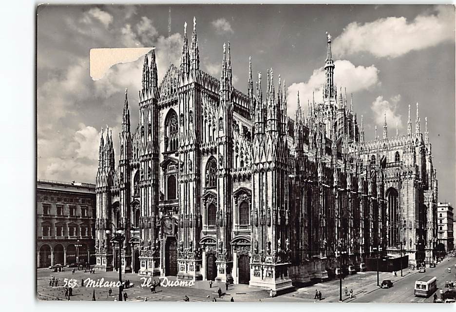 Postcard Il Duomo Milan Italy