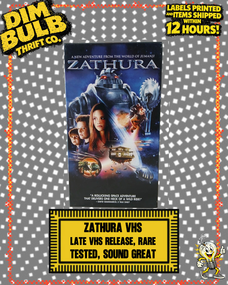 Zathura (VHS, 2005) Sci-Fi Kristen Stewart *RARE* Late Release VHS 10/10