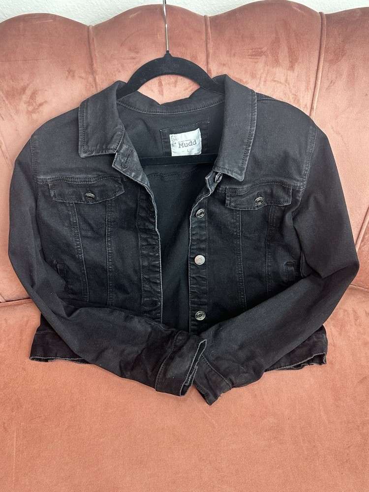 Mudd Jean Jacket Women’s Large Denim Button Up