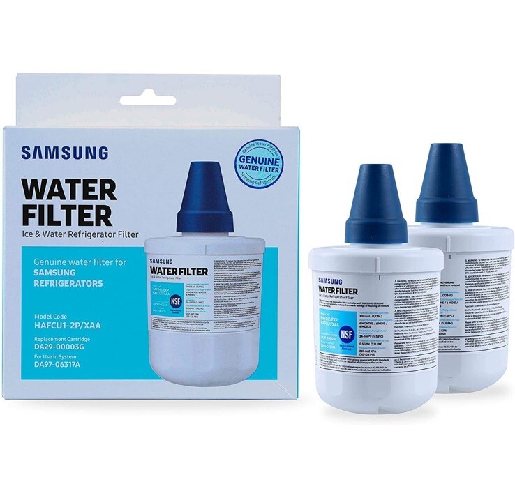 2 PK Genuine Samsung Water Filter HAFCU1-2PK/XAA Sealed Replacement DA29-00003G