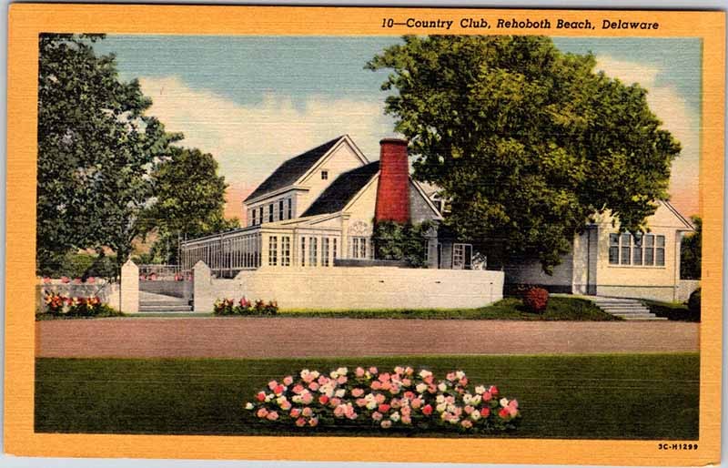Postcard HOUSE SCENE Rehoboth Beach Delaware DE AK5377