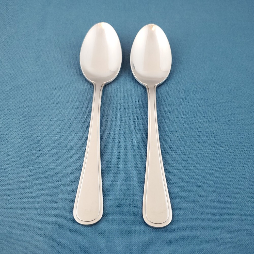 Глянцевые столовые приборы Splendide BLENHEIM из нержавеющей стали ~ (2) чайные ложки 6 3/8 дюйма ~ Корея