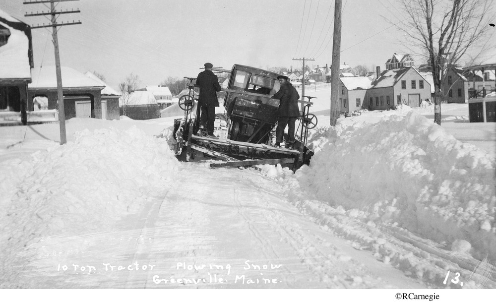 1930's Snow Plowing 10-Ton Tractor, Greenville, Maine #1