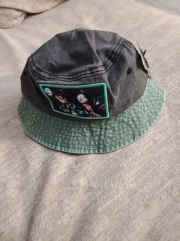 Anime Demon Slayer Bucket Hat Kamado Tanjirou Nezuko Summer Fisherman Cap NWT