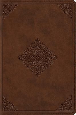 ESV Study Bible, Personal Size (TruTone, Saddle, Ornament Design) by ESV Bibles,