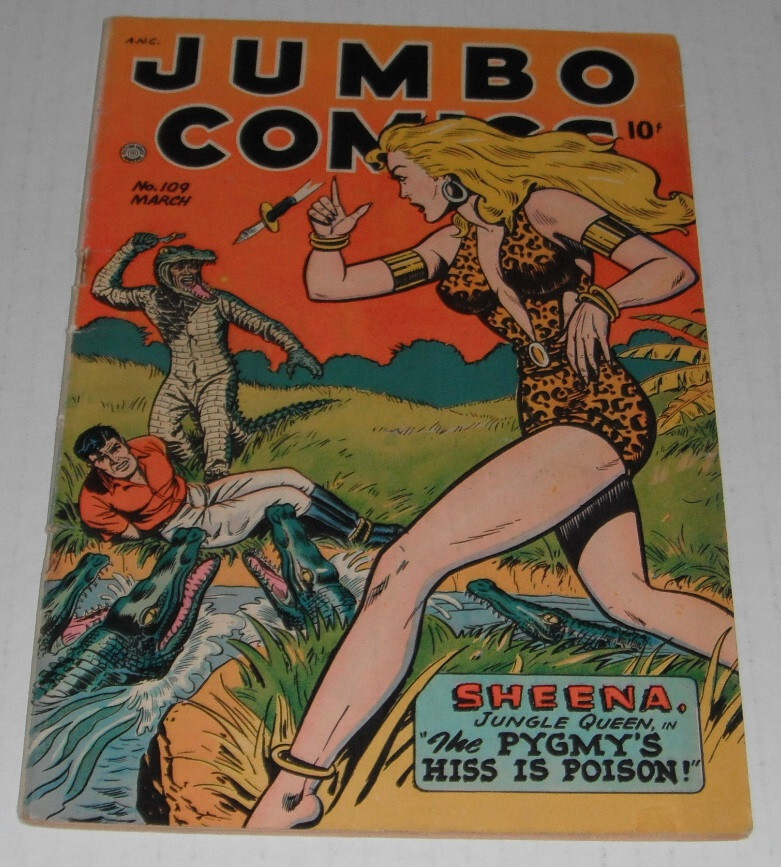 Jumbo Comics  # 109 ....VG-... 3.5 grade.....1948 comic book--good girl art--cx