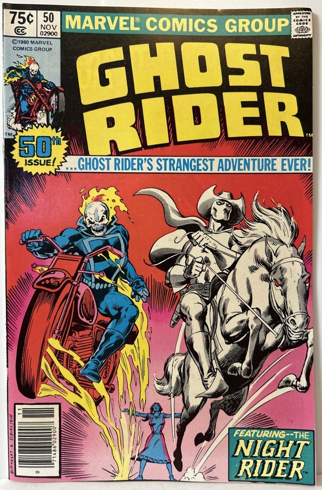Ghost Rider 50 Ghost Rider Meets Night Rider (Marvel 1980) *FN/VF* Newsstand