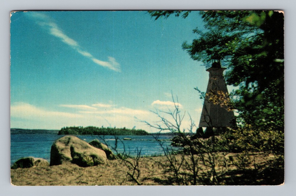 Canada New Brunswick Saint John River Oak Point Standard Post Vintage Postcard