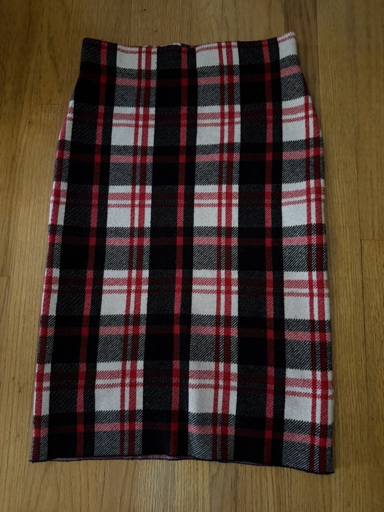Ann Taylor Plaid Straight Pencil Skirt size Medium