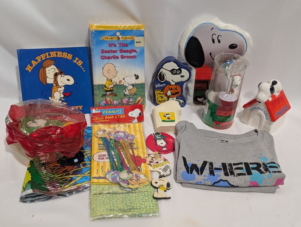 Peanut Snoopy Collector Starter Pack  Bundle 12 Pieces Mostly Vintage