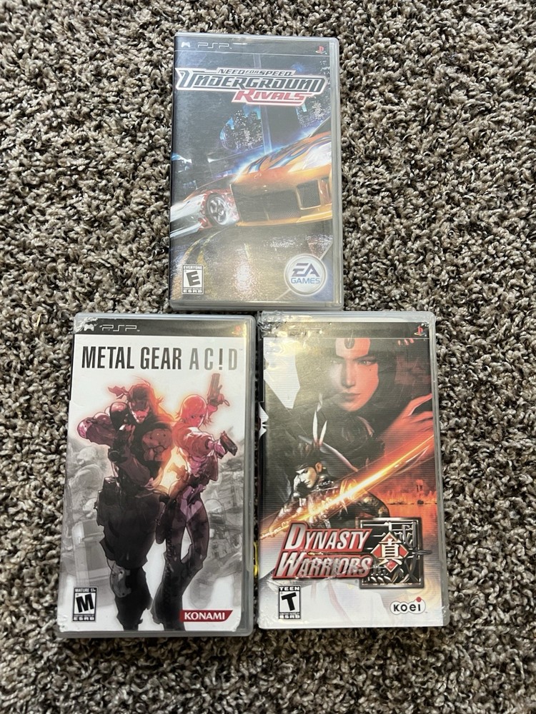 PSP PlayStation Portable Game Lot Bundle 3 Games