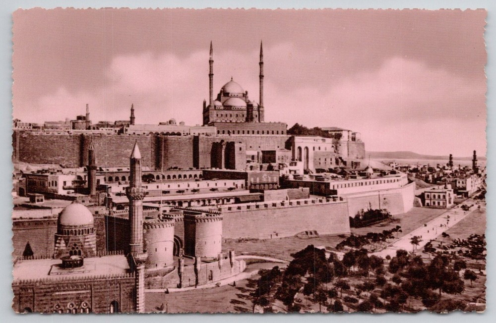 Vintage Lehnert & Landrock CAIRO The Citadel Mosque Egypt Postcard