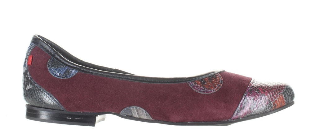 Marc Joseph New York Womens Mini Canal St Burgundy Ballet Flats Size 6.5
