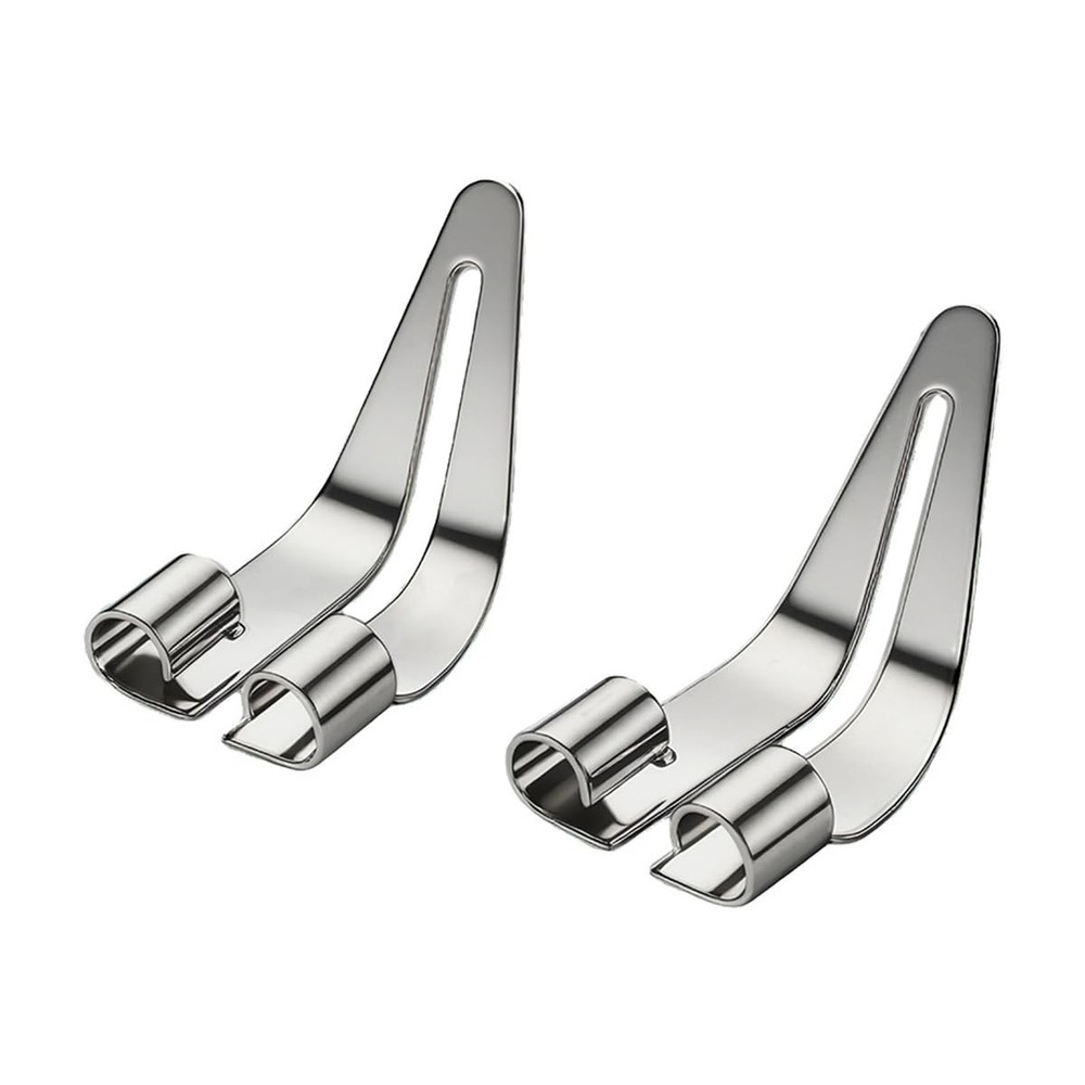 TNAIYH Car Plastic Smoothing Tip Head, 2PCS 45-Degree Triangle 2PCS, Silver
