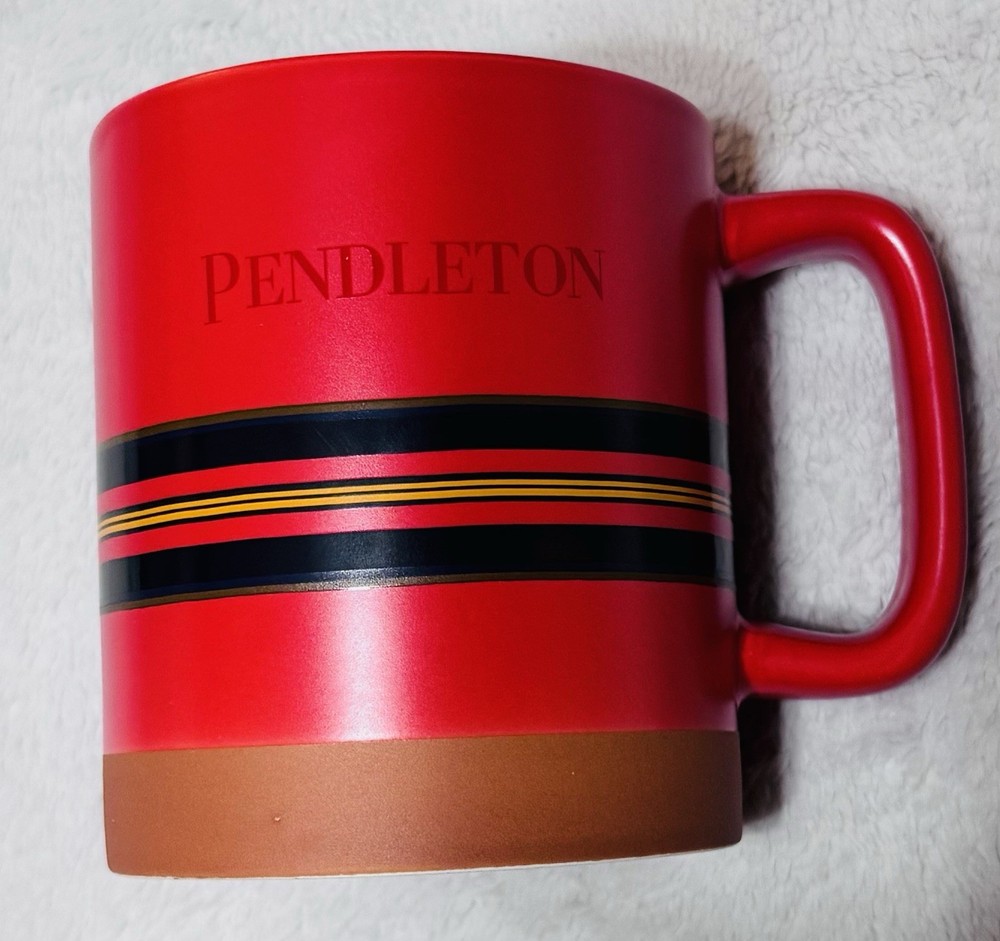 Pendleton Woolen Mills National Parks Shelter Bay Red With Stripes 18oz Mug
