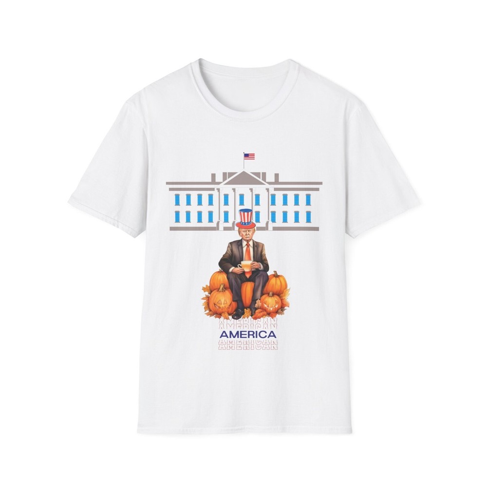 Trump T-shirt -white House Trump T-shirt -pumpkin Trump Sweatshirt T-shirt