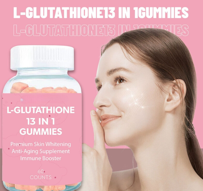 VHP Glutathione Skin Whitening Gummies Natural Antioxidant Collagen Anti Aging