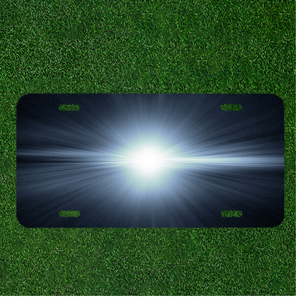Custom Personalized License Plate Auto Tag With Stunning Glowing Light Design