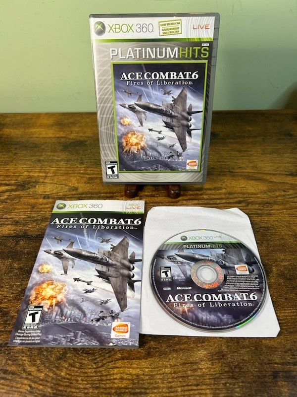 Ace Combat 6: Fires of Liberation  Xbox 360 Platinum Hits  2007 CIB Untested-image