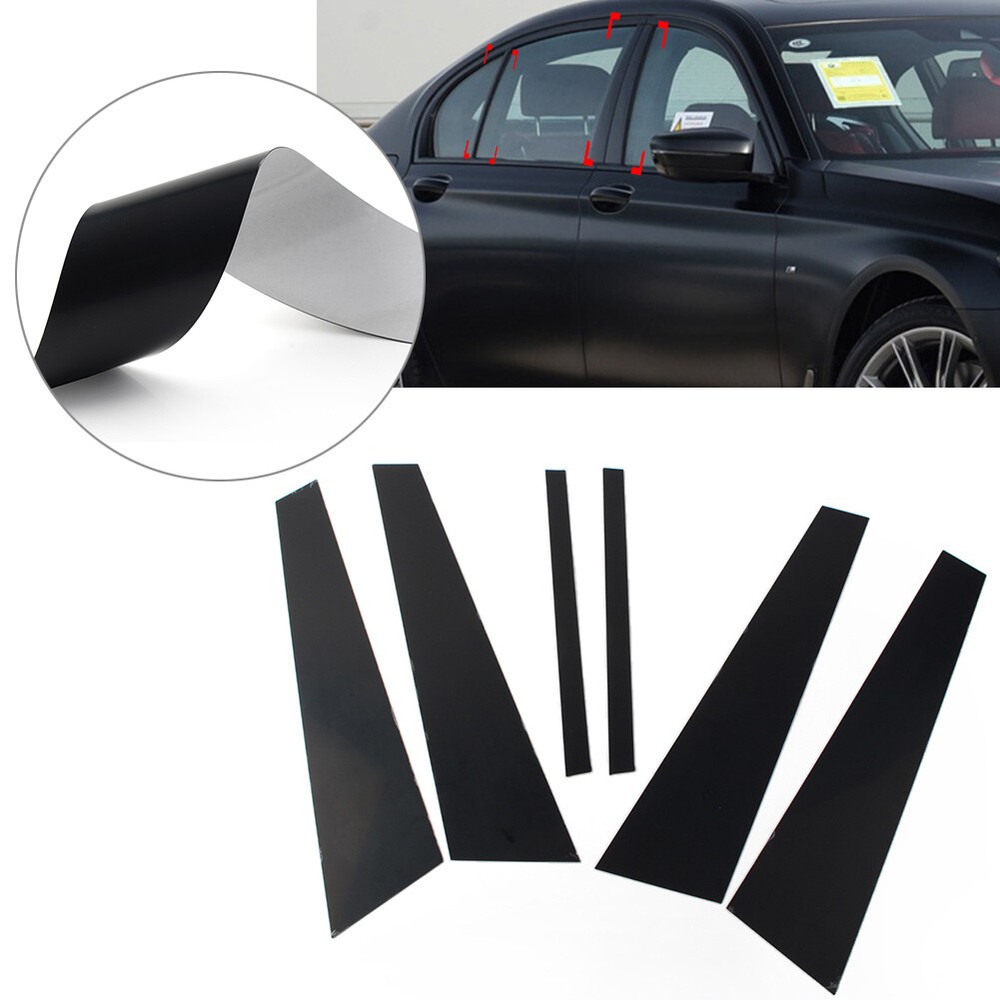 6x BMW 7 Series G11 G12 Sedan Door Pillar Trim Covers 2016-2021