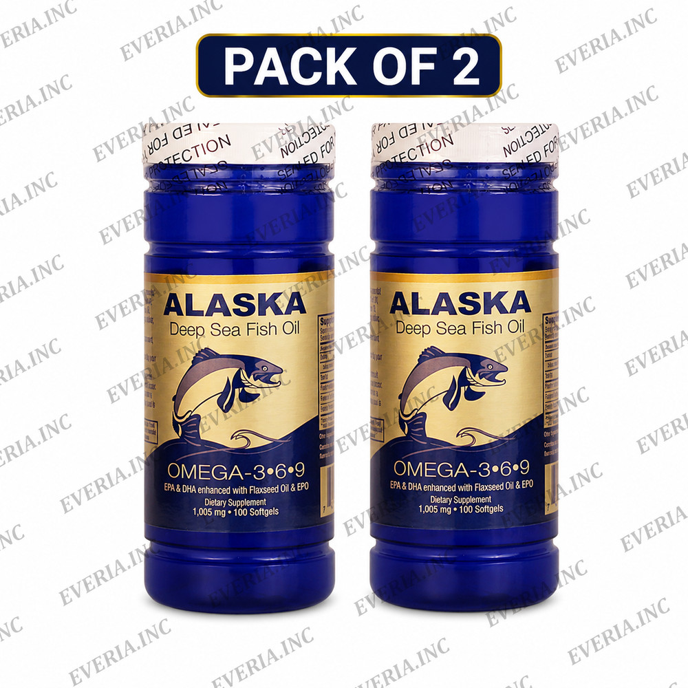 NCB Alaska Deep Sea Omega 3-6-9 Fish Oil 100 Softgels Support Heart Health