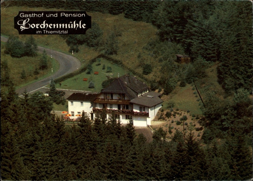Gasthof Pension Lorchenmuhle Thiemitztal vintage postcard c489