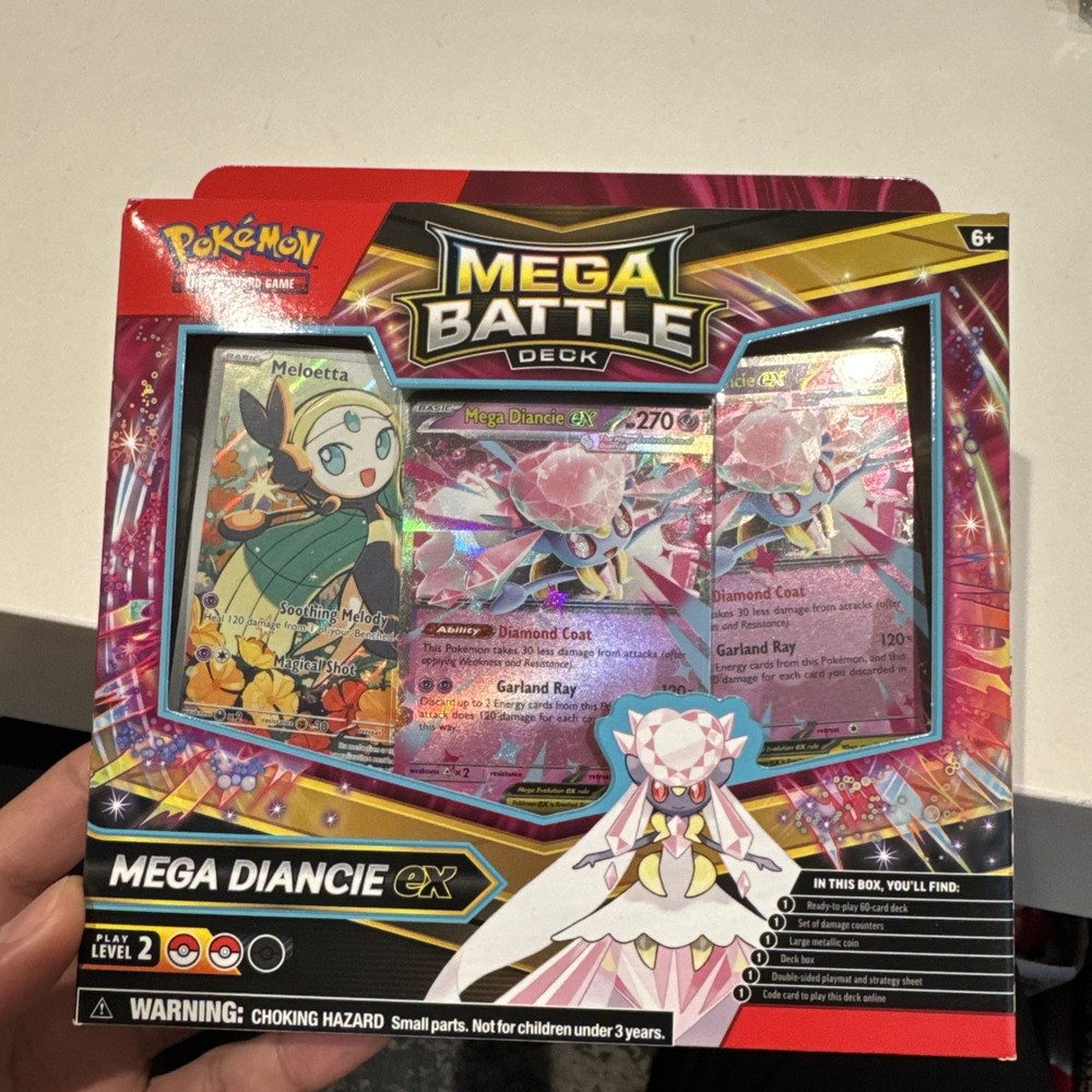 Pokemon TCG Mega Battle Deck Mega Diancie EX MELOETTA IR PROMO NEW