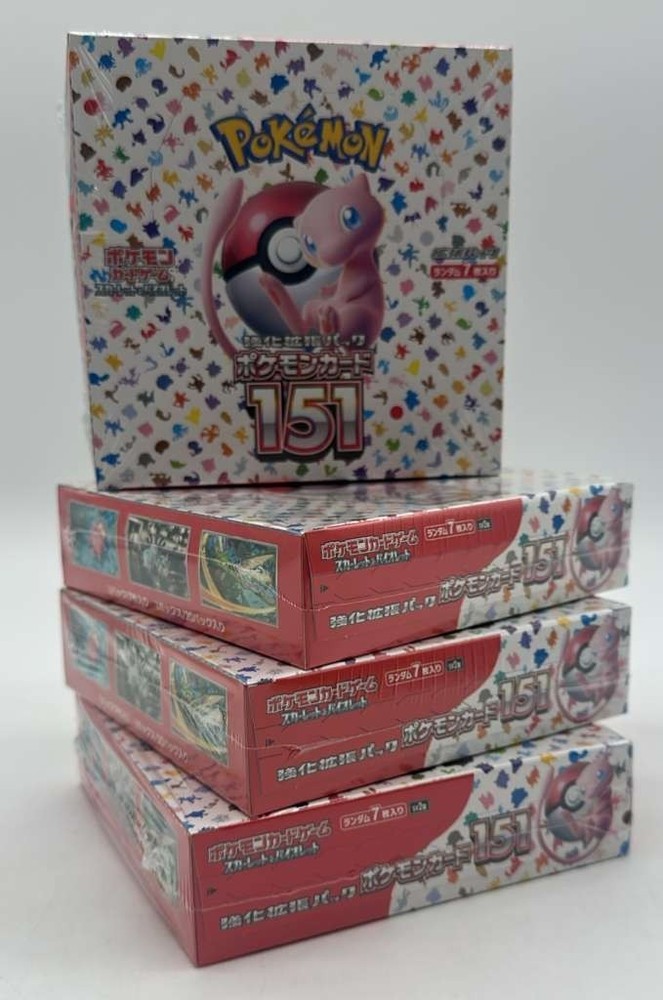 Lot of (4) Pokemon TCG SV2a Japanese 151 Booster Boxes SEALEDPROBSTEIN is actively accepting consignments !!