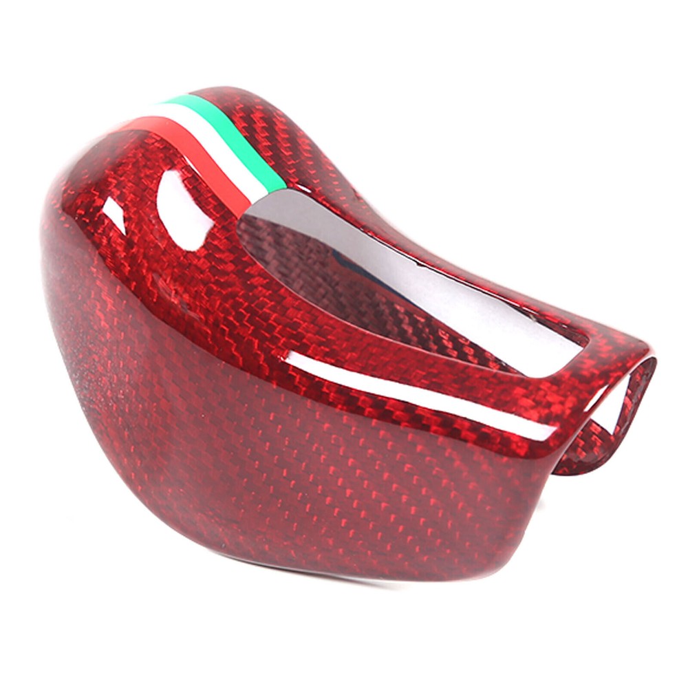 Red Carbon fiber Gear Shift Knob Trim For Maserati Ghibli/Quetro/Levante 13-18