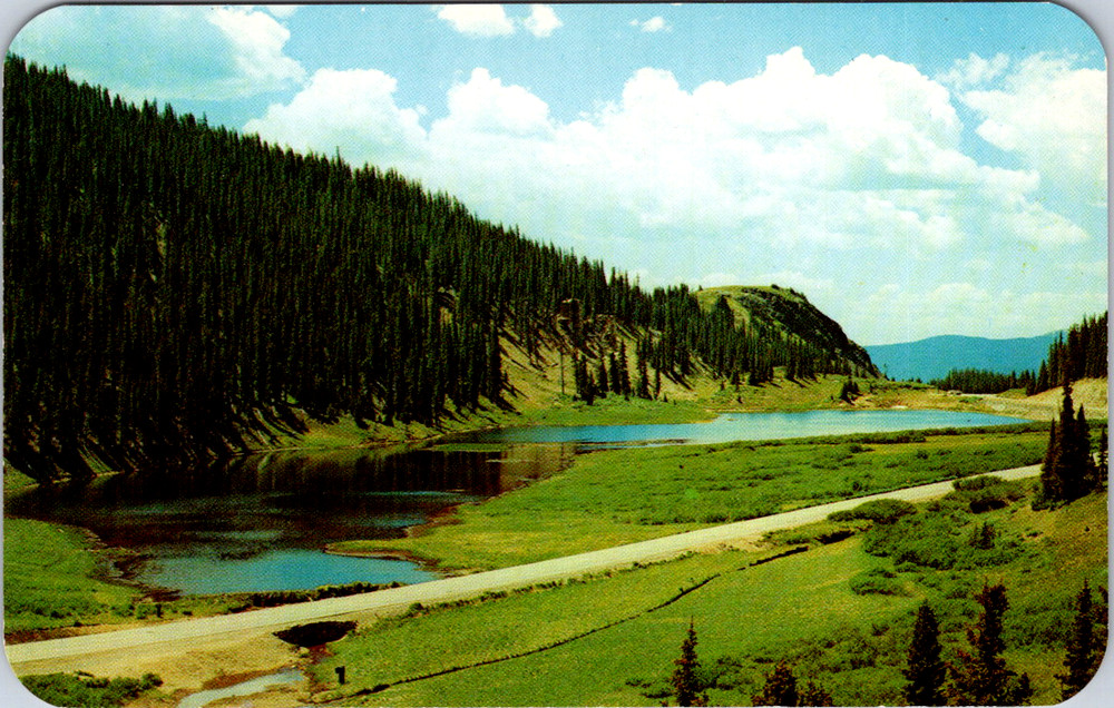 Vintage Postcard Poudre Lakes Milner Pass Rocky Mountain Colorado